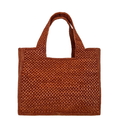 Loewe kleine Font Tote Bag aus Bast Braun / neuwertig Loewe