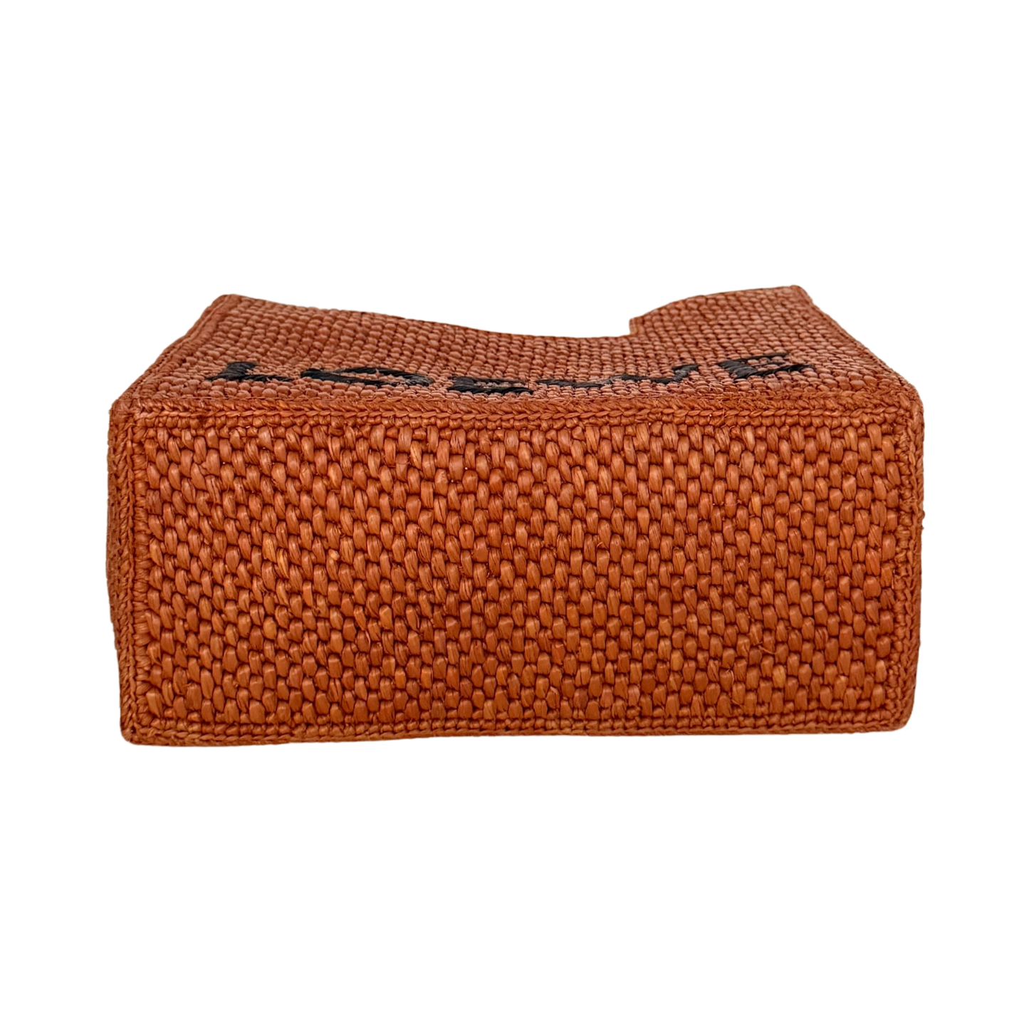 Loewe kleine Font Tote Bag aus Bast Braun / neuwertig Loewe