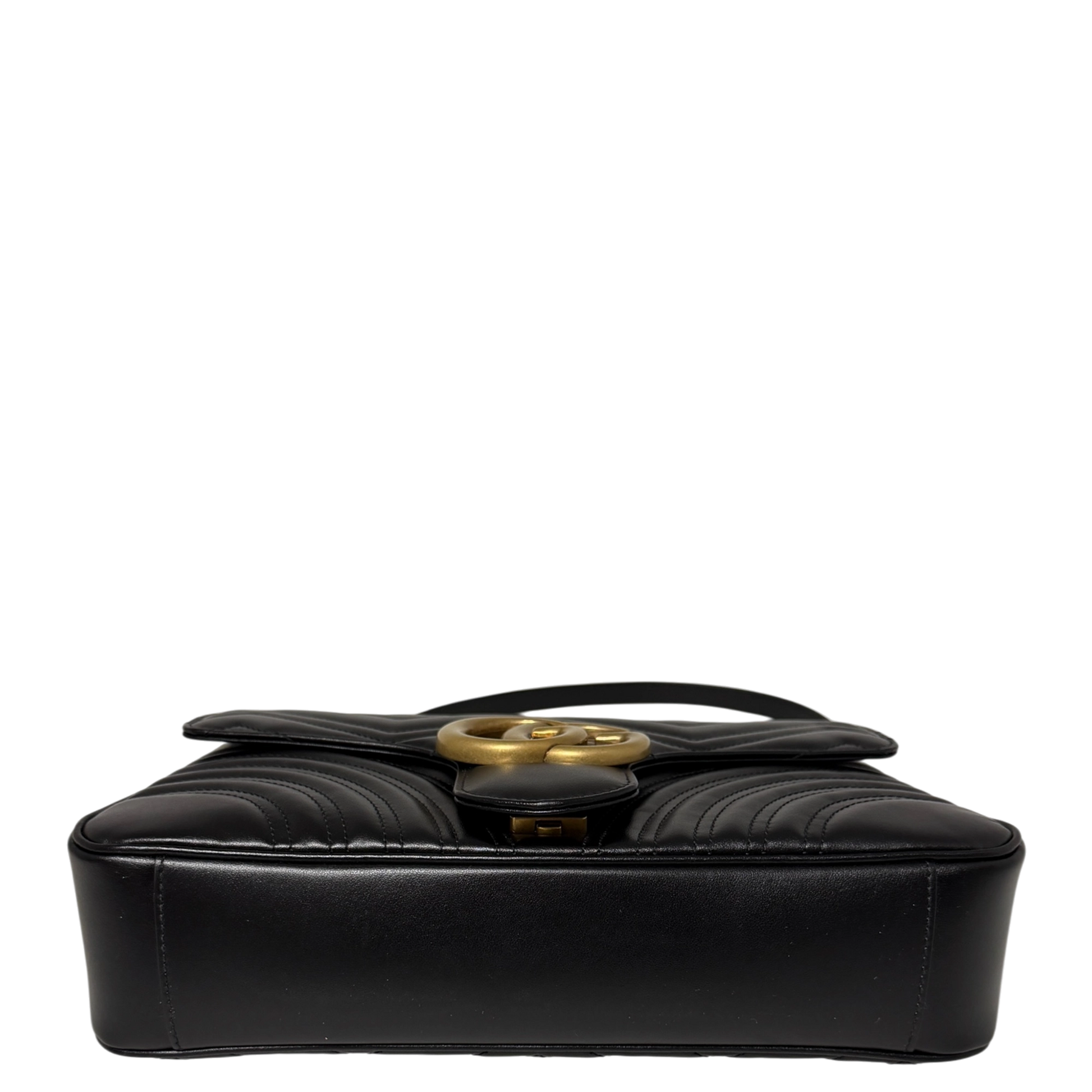 Gucci GG Marmont Medium Leder schwarz aktuelle Version  / neuwertig Gucci