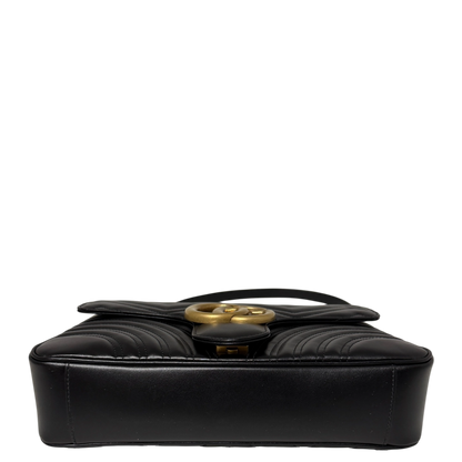 Gucci GG Marmont Medium Leder schwarz aktuelle Version  / neuwertig Gucci