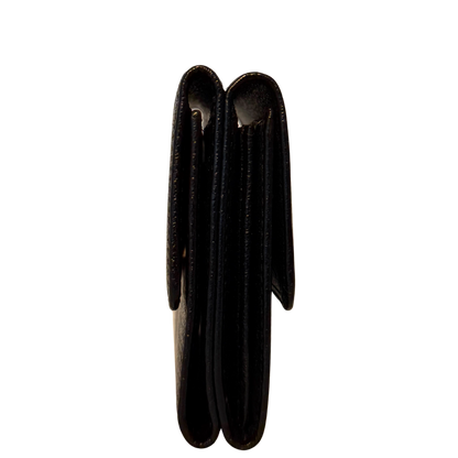 Chanel Coco Mark Tri-Fold Geldbörse Schwarz / neuwertig