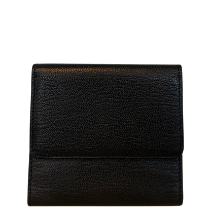 Chanel Coco Mark Tri-Fold Geldbörse Schwarz / neuwertig