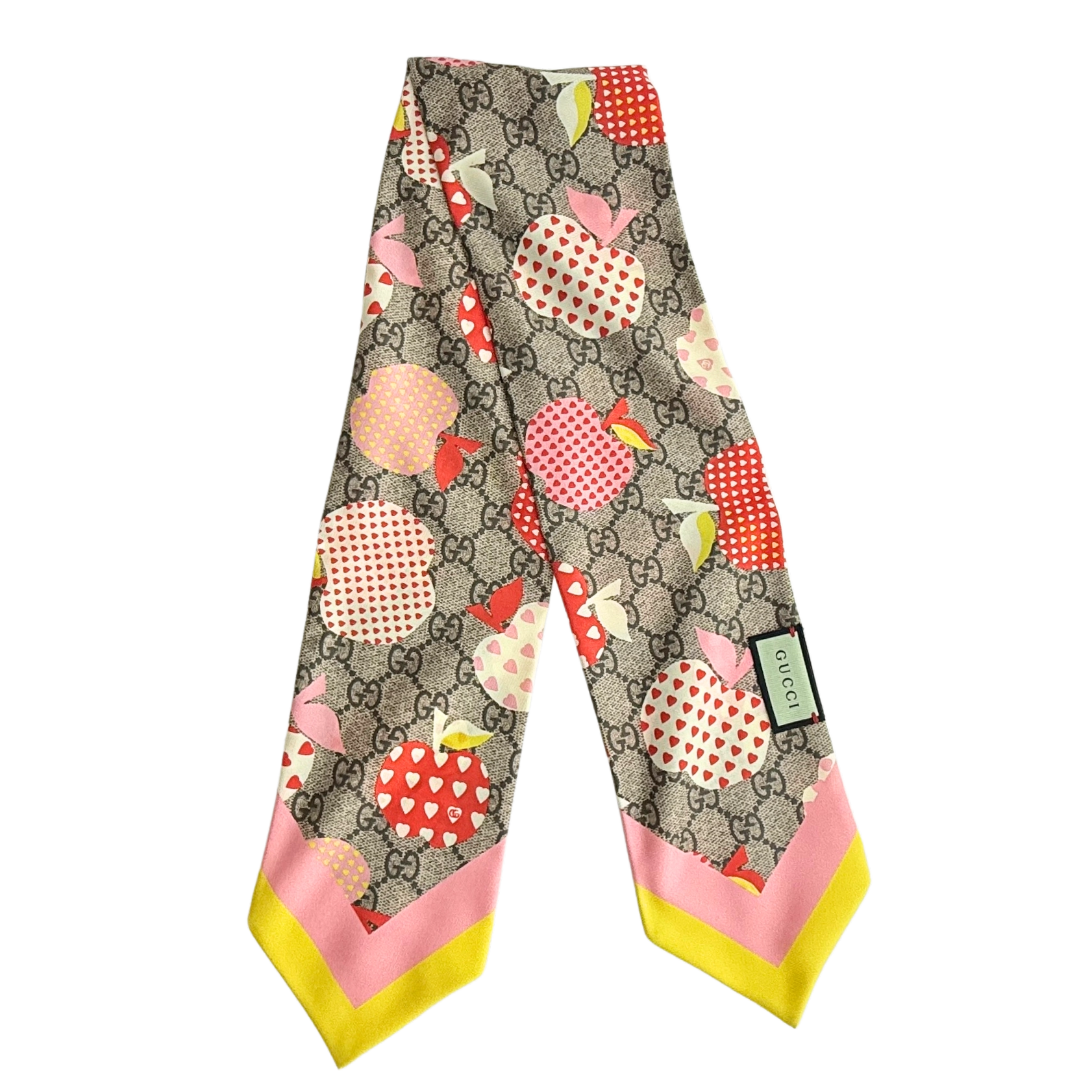 Gucci GG Apple Seidentuch Bunt / sehr gut Gucci