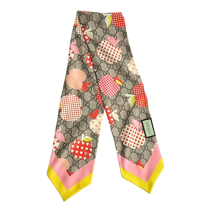 Gucci GG Apple Seidentuch Bunt / sehr gut Gucci