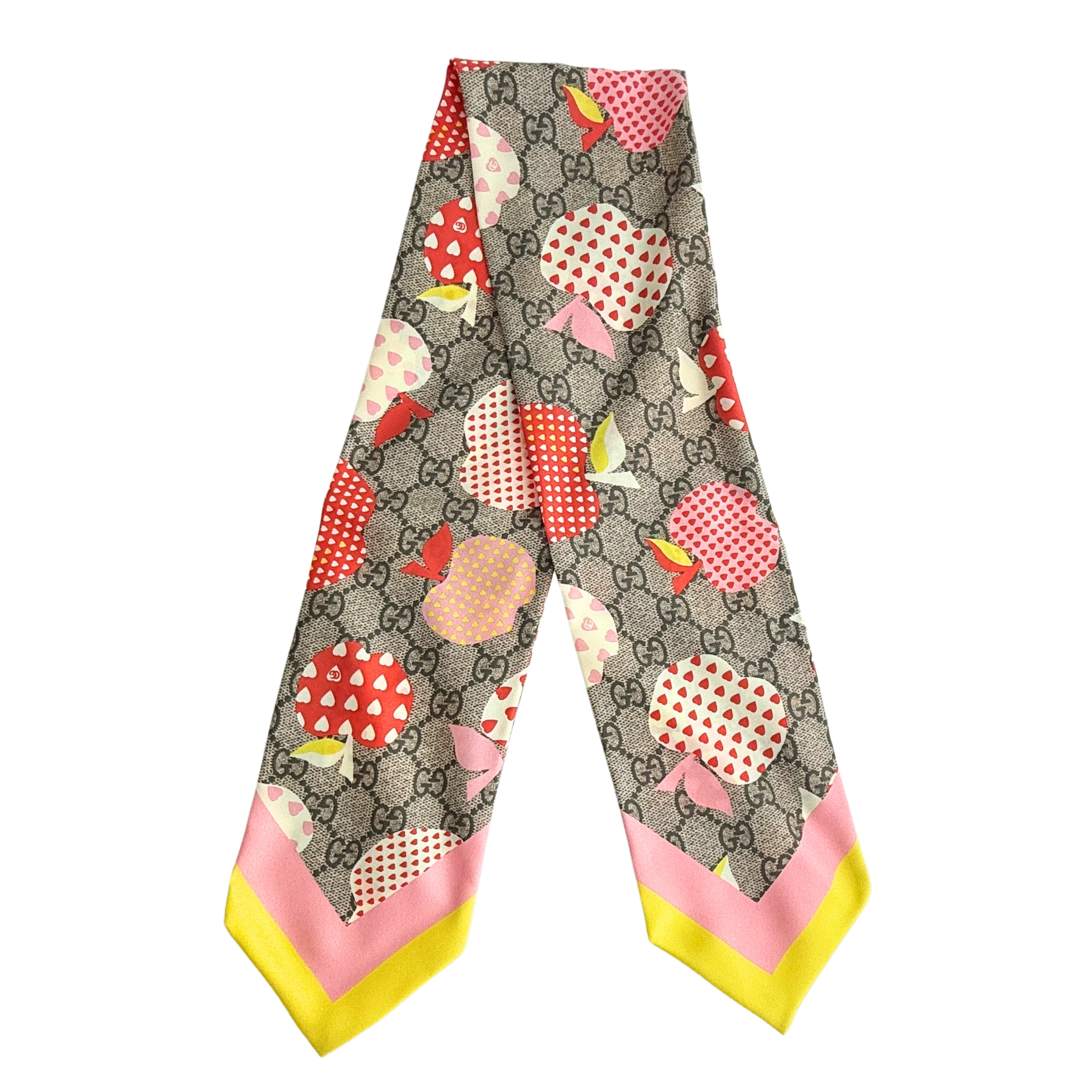Gucci GG Apple Seidentuch Bunt / sehr gut Gucci