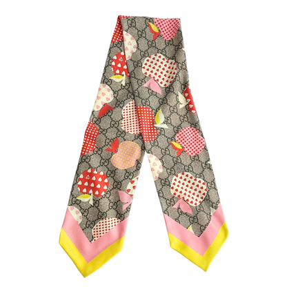 Gucci GG Apple Seidentuch Bunt / sehr gut Gucci