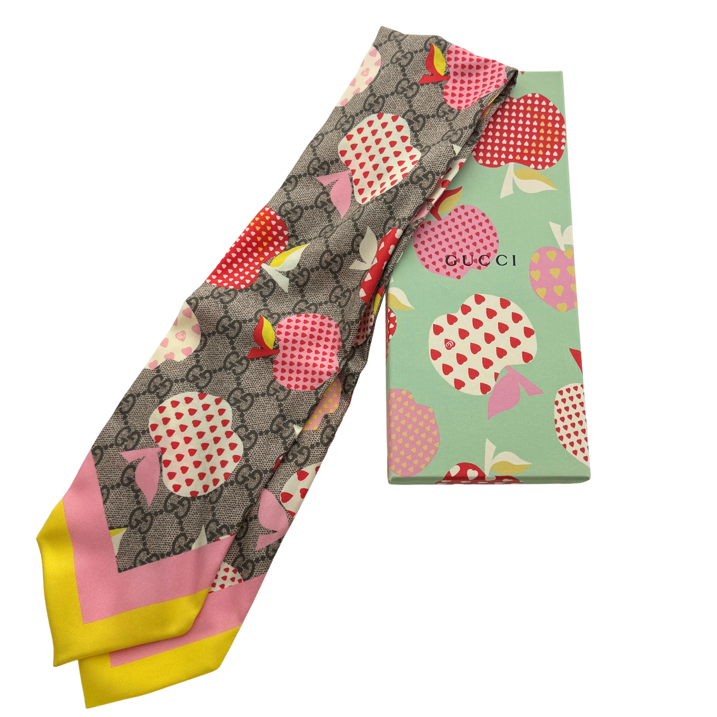 Gucci GG Apple Seidentuch Bunt / sehr gut Gucci