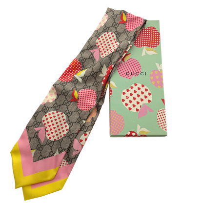 Gucci GG Apple Seidentuch Bunt / sehr gut Gucci