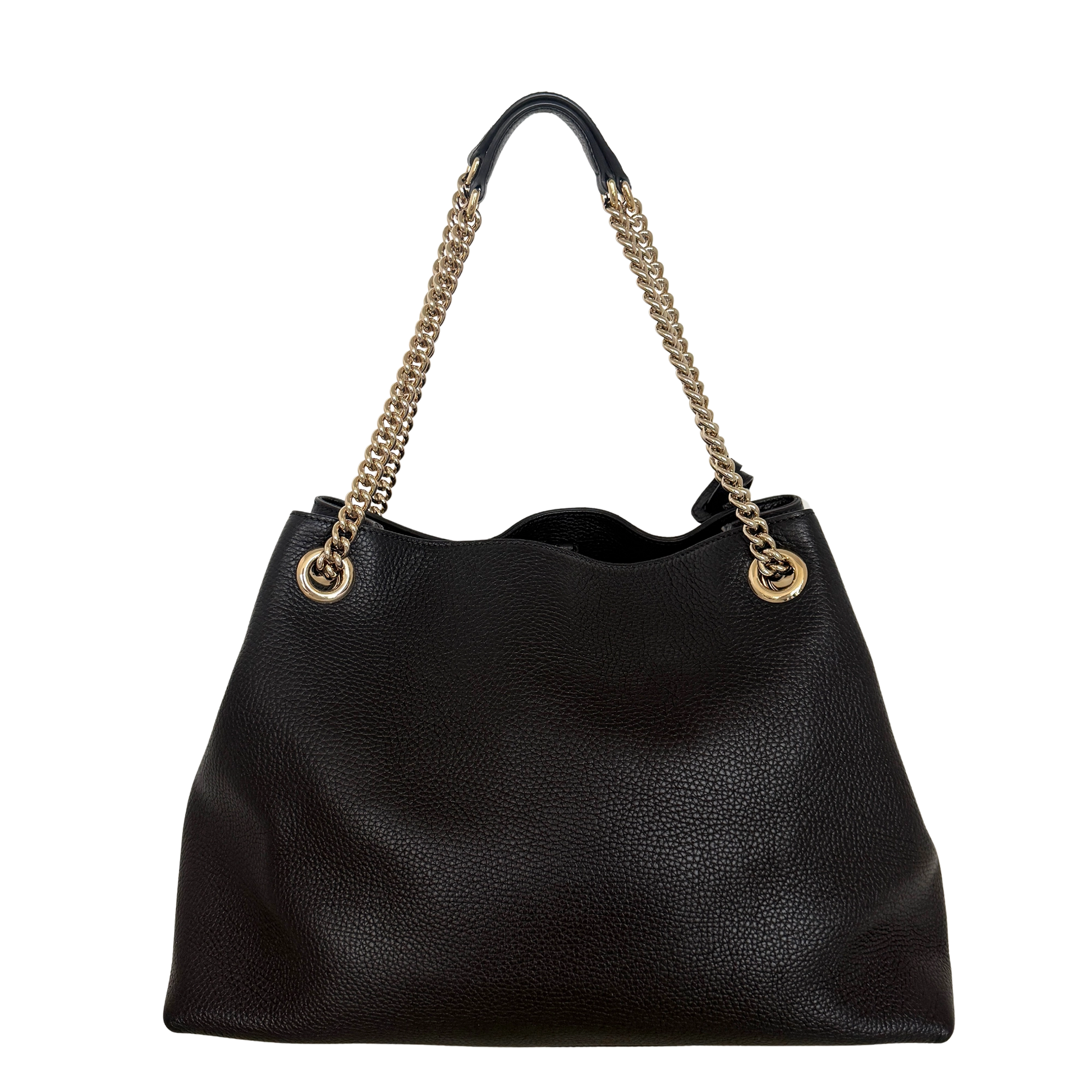 Gucci Soho Medium Double Chain Schultertasche Schwarz / neuwertig (Kopie) Gucci