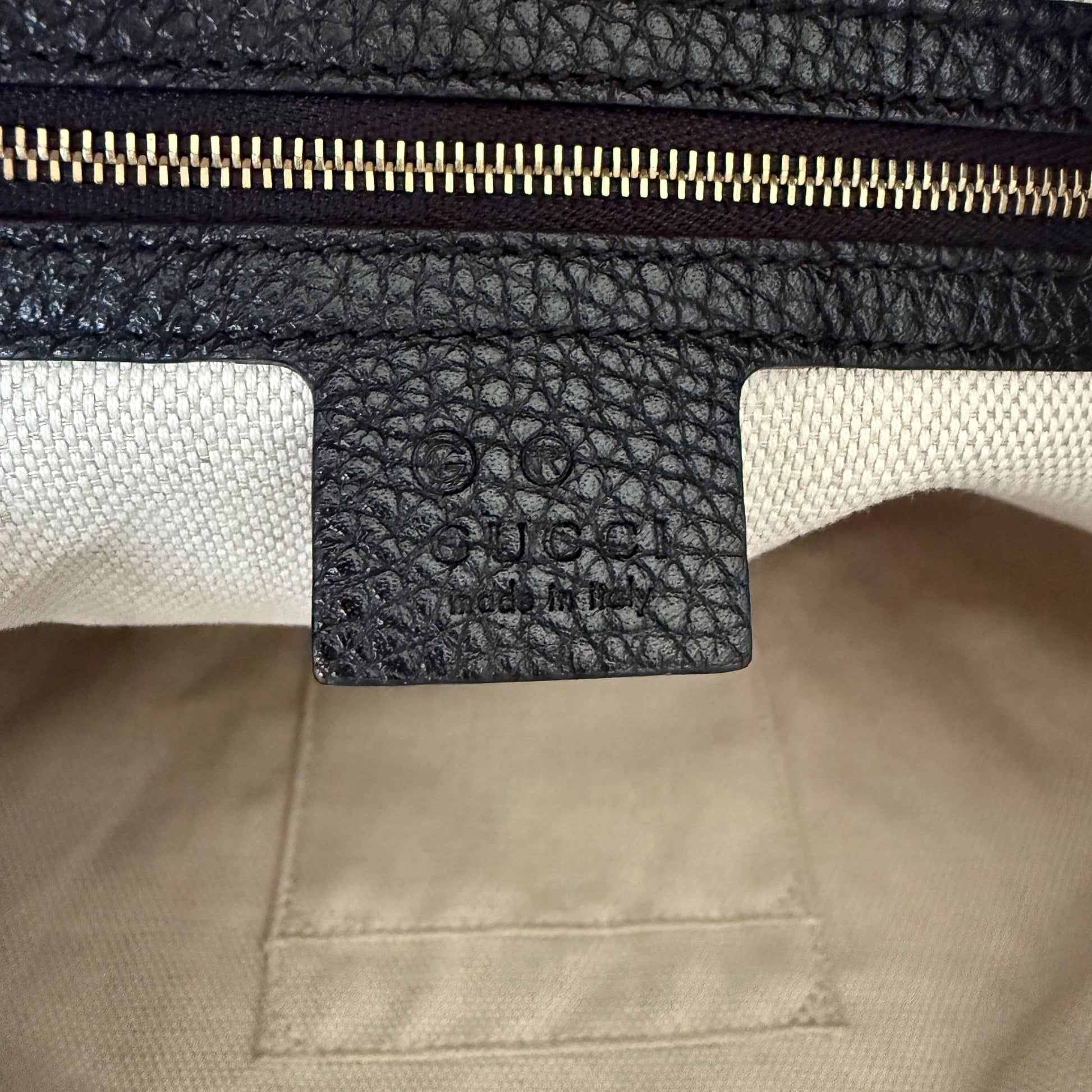 Gucci Soho Medium Double Chain Schultertasche Schwarz / neuwertig (Kopie) Gucci