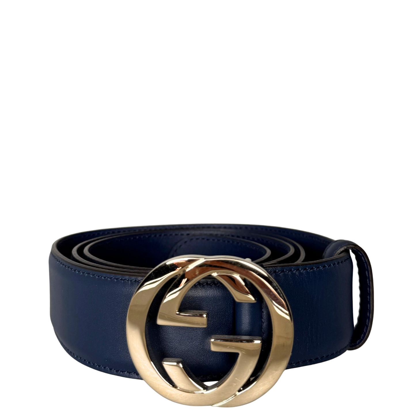 Gucci Interlocking GG Gürtel Blau / sehr gut Gucci