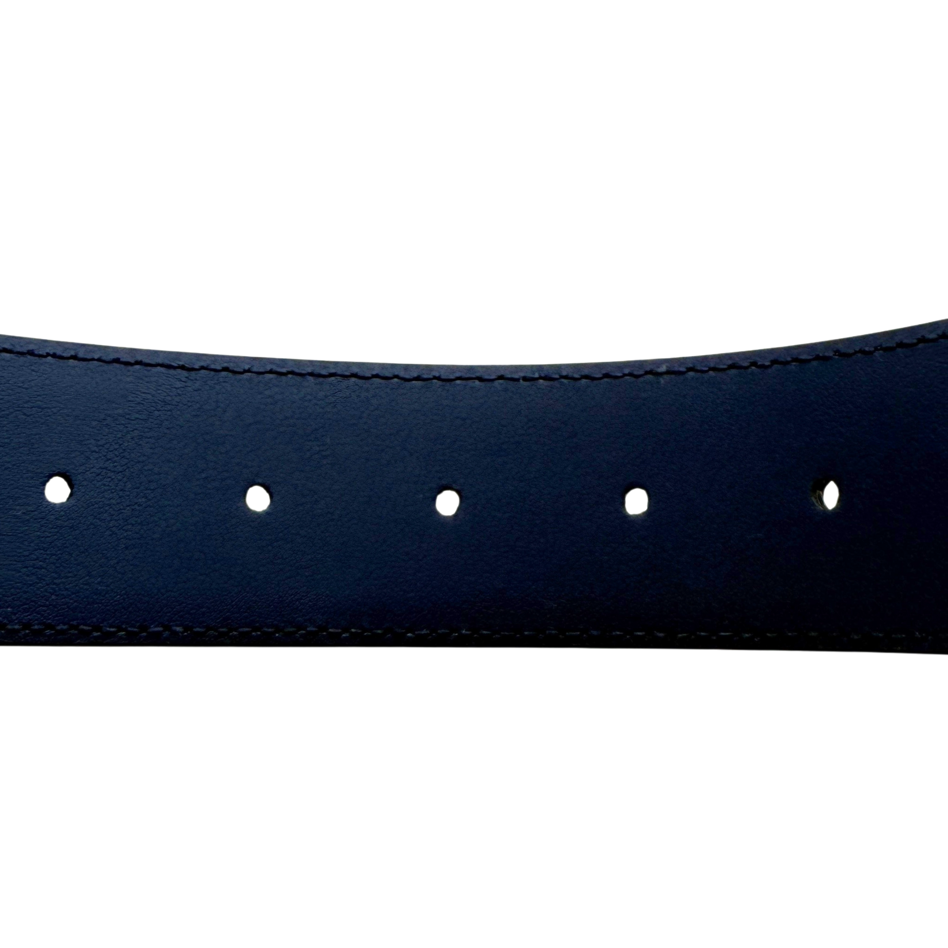 Gucci Interlocking GG Gürtel Blau / sehr gut Gucci