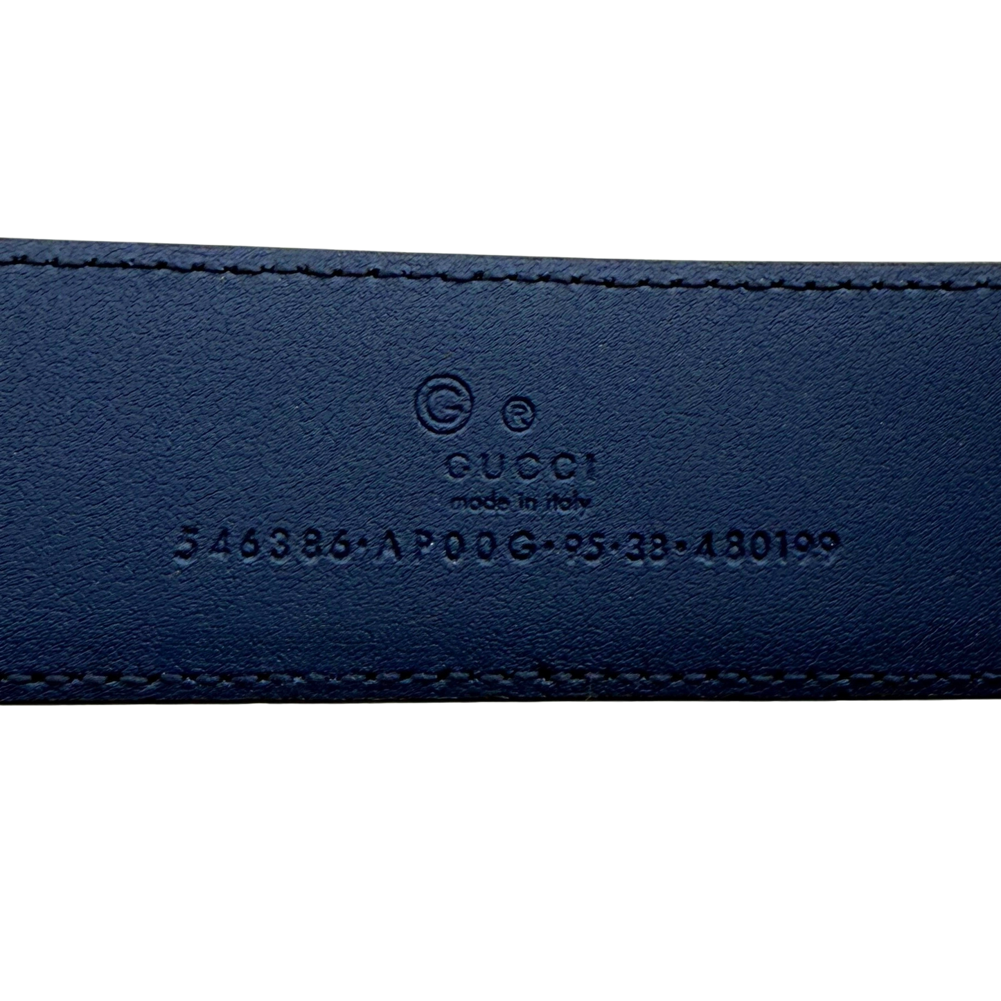 Gucci Interlocking GG Gürtel Blau / sehr gut Gucci