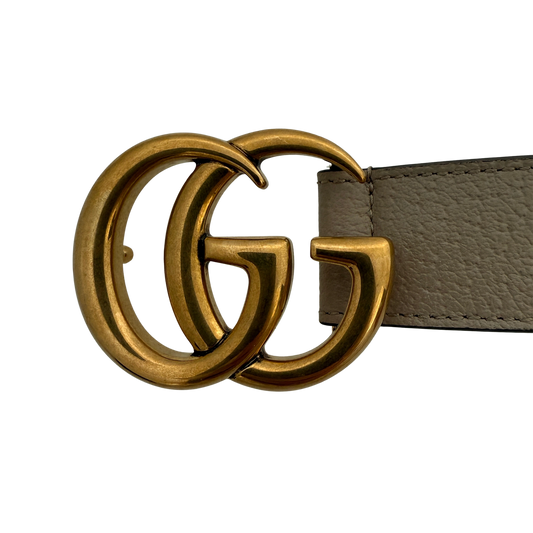 Gucci GG Supreme Gürtel Beige / sehr gut Echtheitscheck