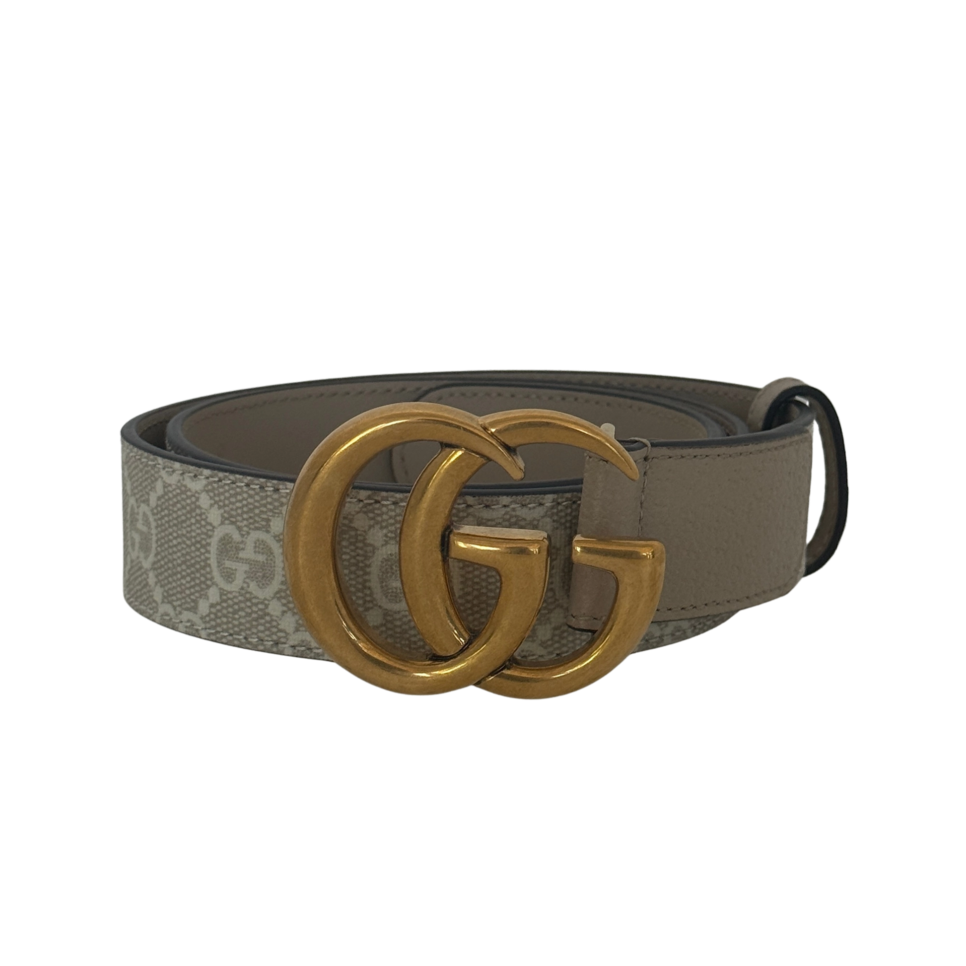 Gucci GG Supreme Gürtel Beige / sehr gut Echtheitscheck