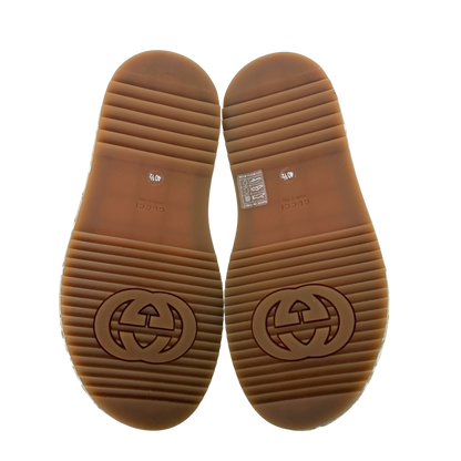 Gucci GG logo raffia platform Wedges Größe 40,5 Beige / neuwertig Gucci