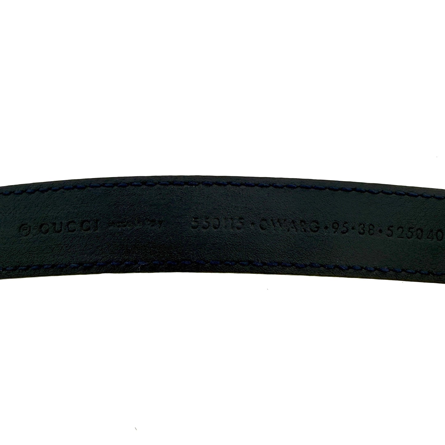 Gucci Torchon GG Gürtel Navyblau / akzeptabel Gucci