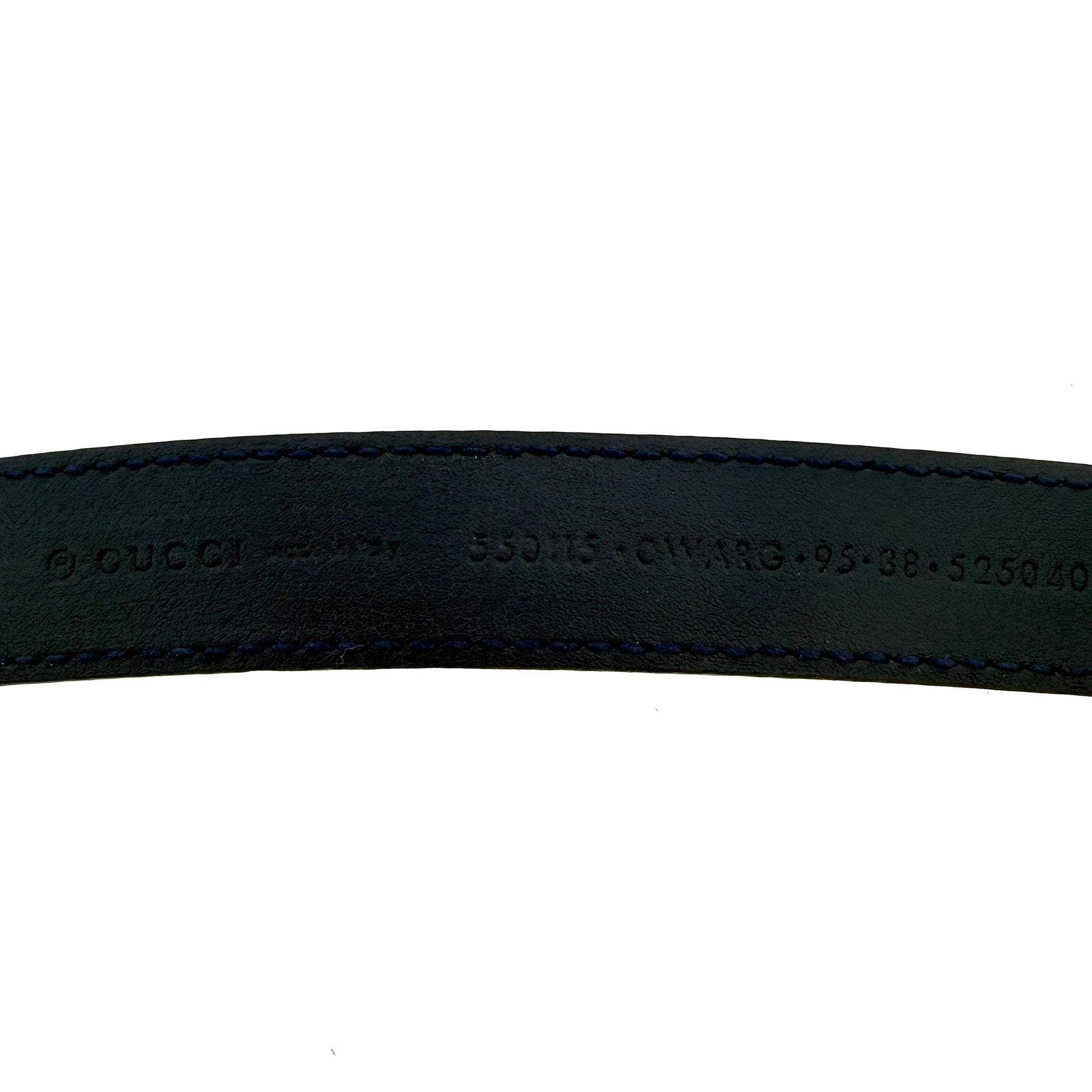 Gucci Torchon GG Gürtel Navyblau / akzeptabel Gucci