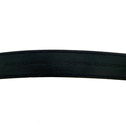 Gucci Torchon GG Gürtel Navyblau / akzeptabel Gucci