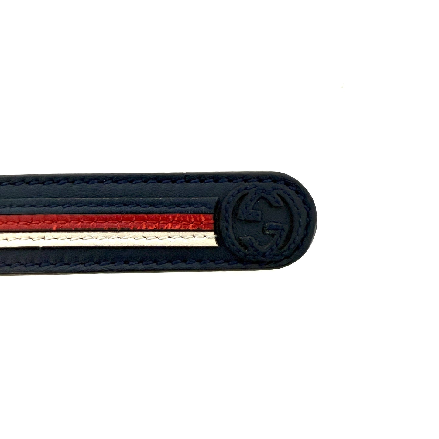 Gucci Torchon GG Gürtel Navyblau / akzeptabel Gucci