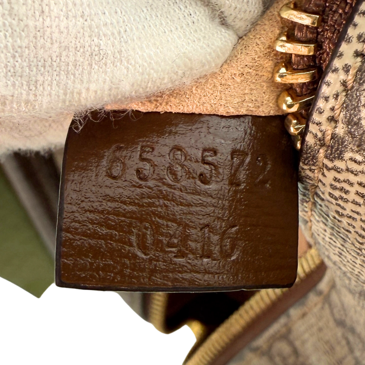 Gucci GG Supreme Schultertrasche Braun Fullset / sehr gut Gucci