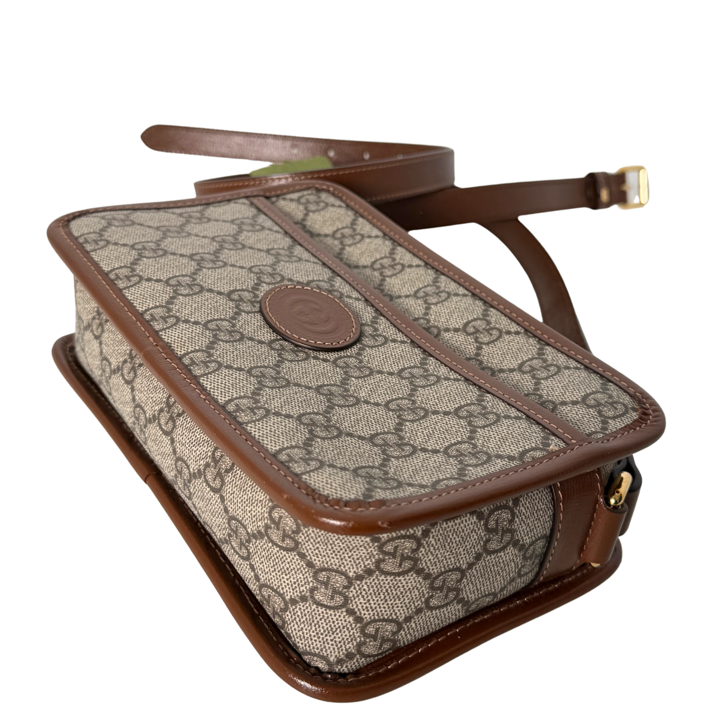 Gucci GG Supreme Schultertrasche Braun Fullset / sehr gut Gucci