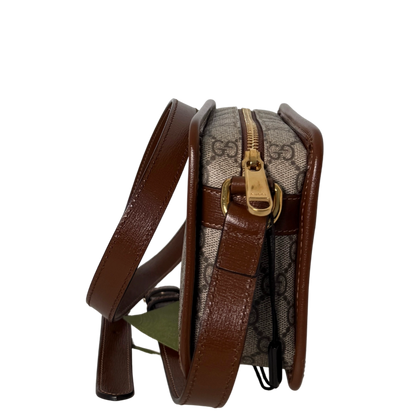 Gucci GG Supreme Schultertrasche Braun Fullset / sehr gut Gucci