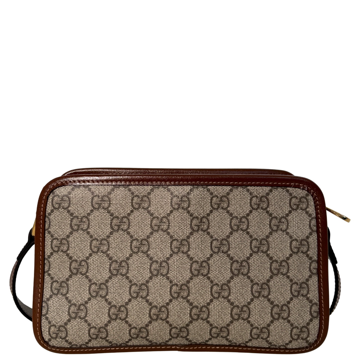 Gucci GG Supreme Schultertrasche Braun Fullset / sehr gut Gucci