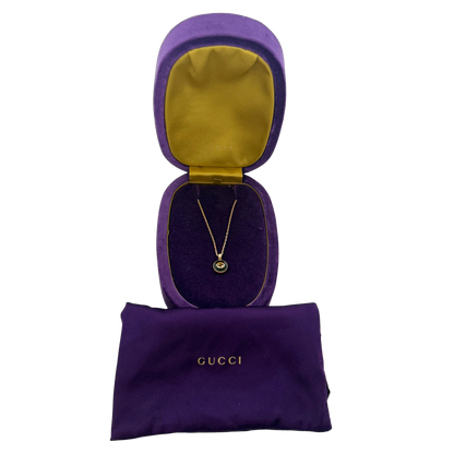 Gucci Interlocking Gliederhalskette Gelbgold 18 Karat mit Dianmant/ ungetragen Gucci