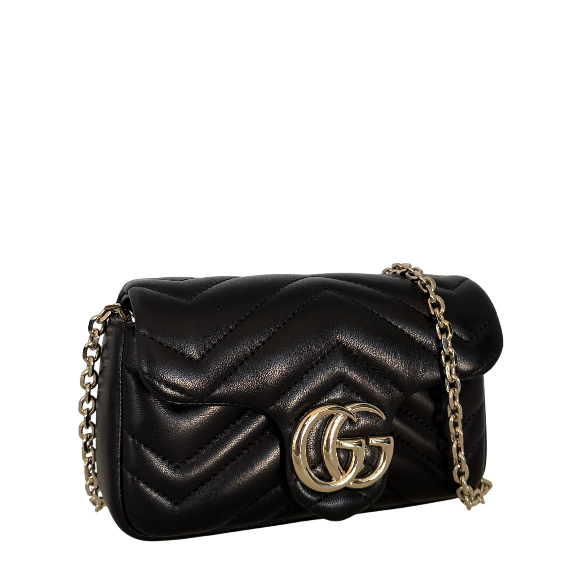 Gucci GG Marmont Mini-Schultertasche Schwarz Fullset / neuwertig Gucci