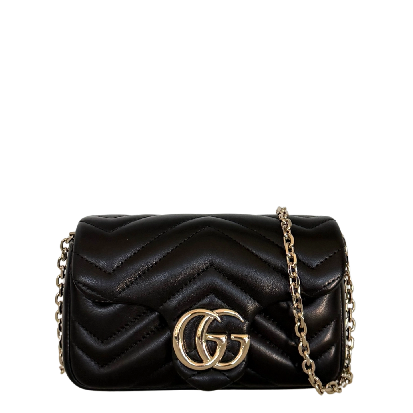 Gucci GG Marmont Mini-Schultertasche Schwarz Fullset / neuwertig Gucci