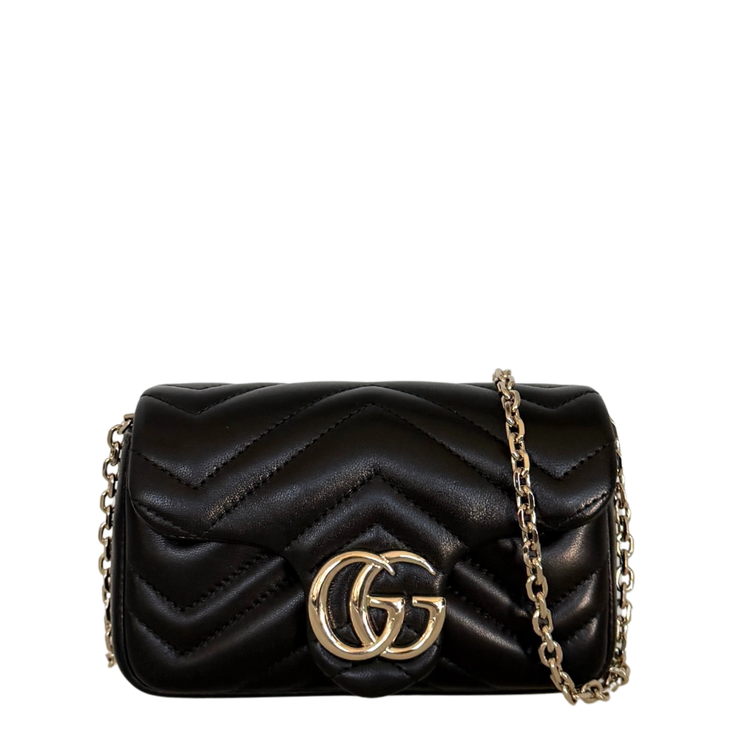 Gucci GG Marmont Mini-Schultertasche Schwarz Fullset / neuwertig Gucci