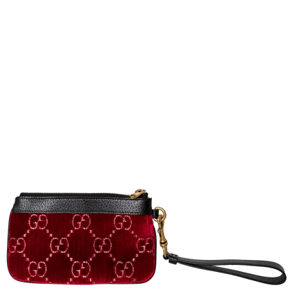 Gucci GG Geldbörse Velvet Rot / neuwertig Gucci