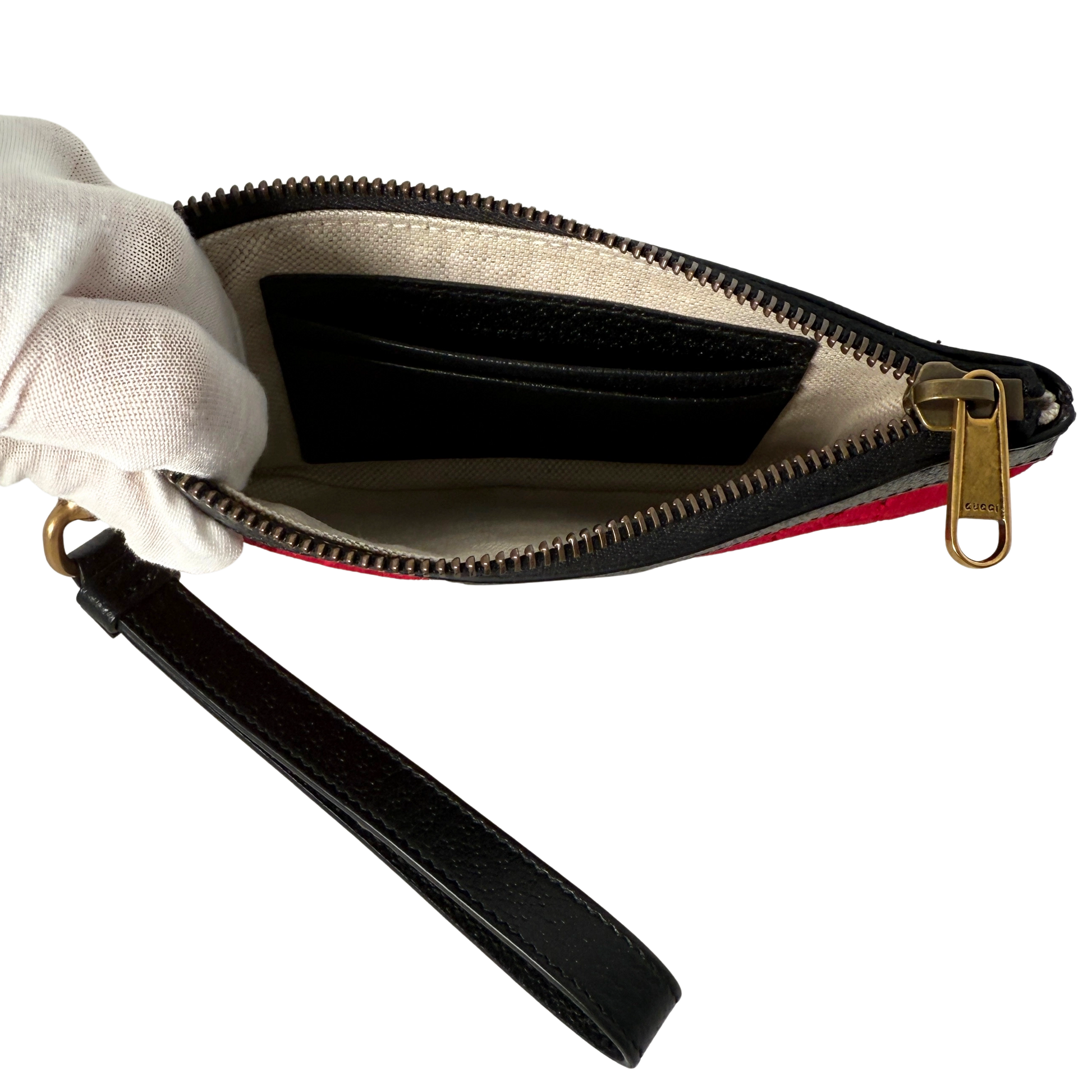 Gucci GG Geldbörse Velvet Rot / neuwertig Gucci