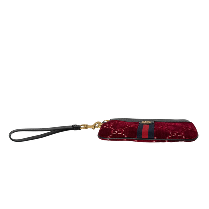 Gucci GG Geldbörse Velvet Rot / neuwertig Gucci