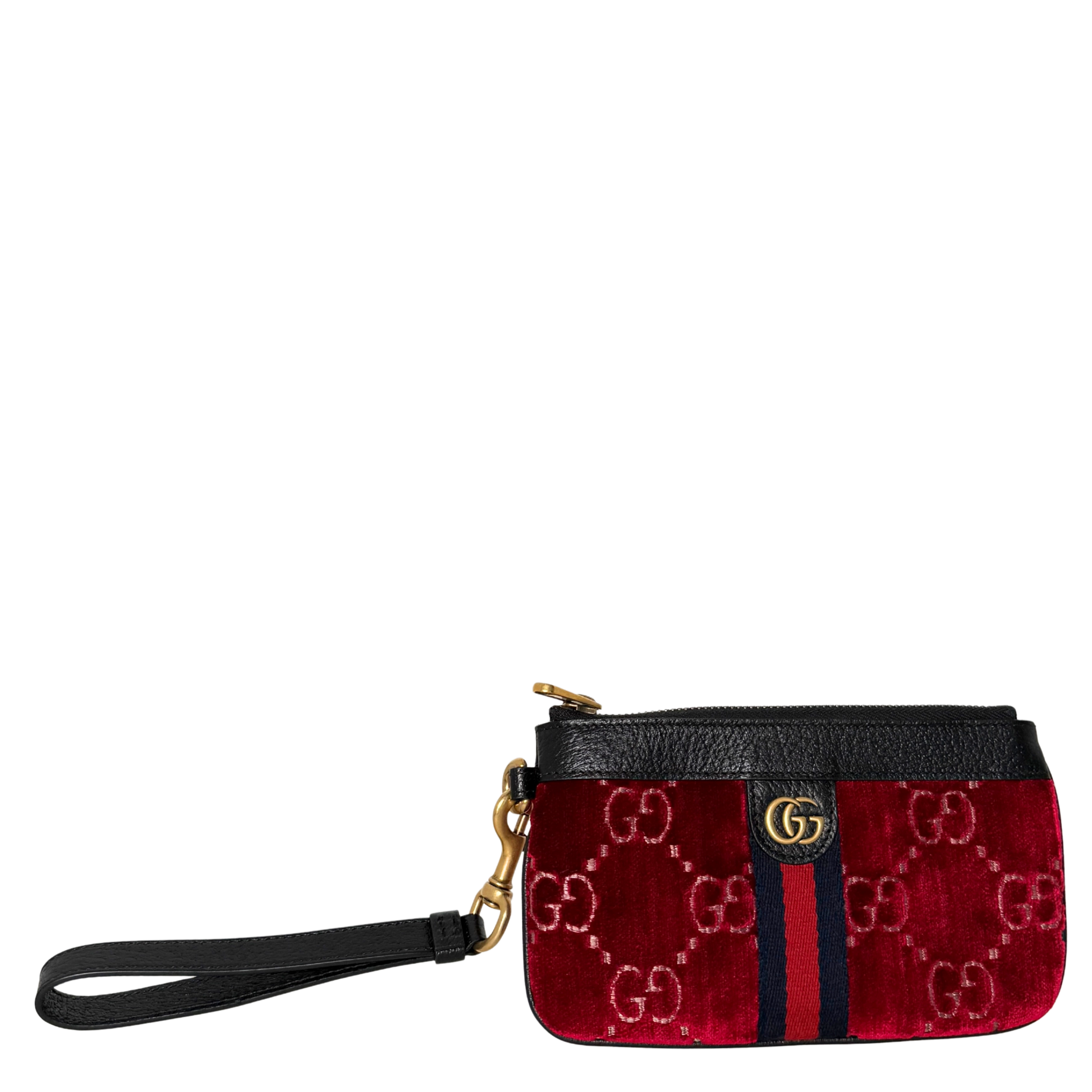 Gucci GG Geldbörse Velvet Rot / neuwertig Gucci