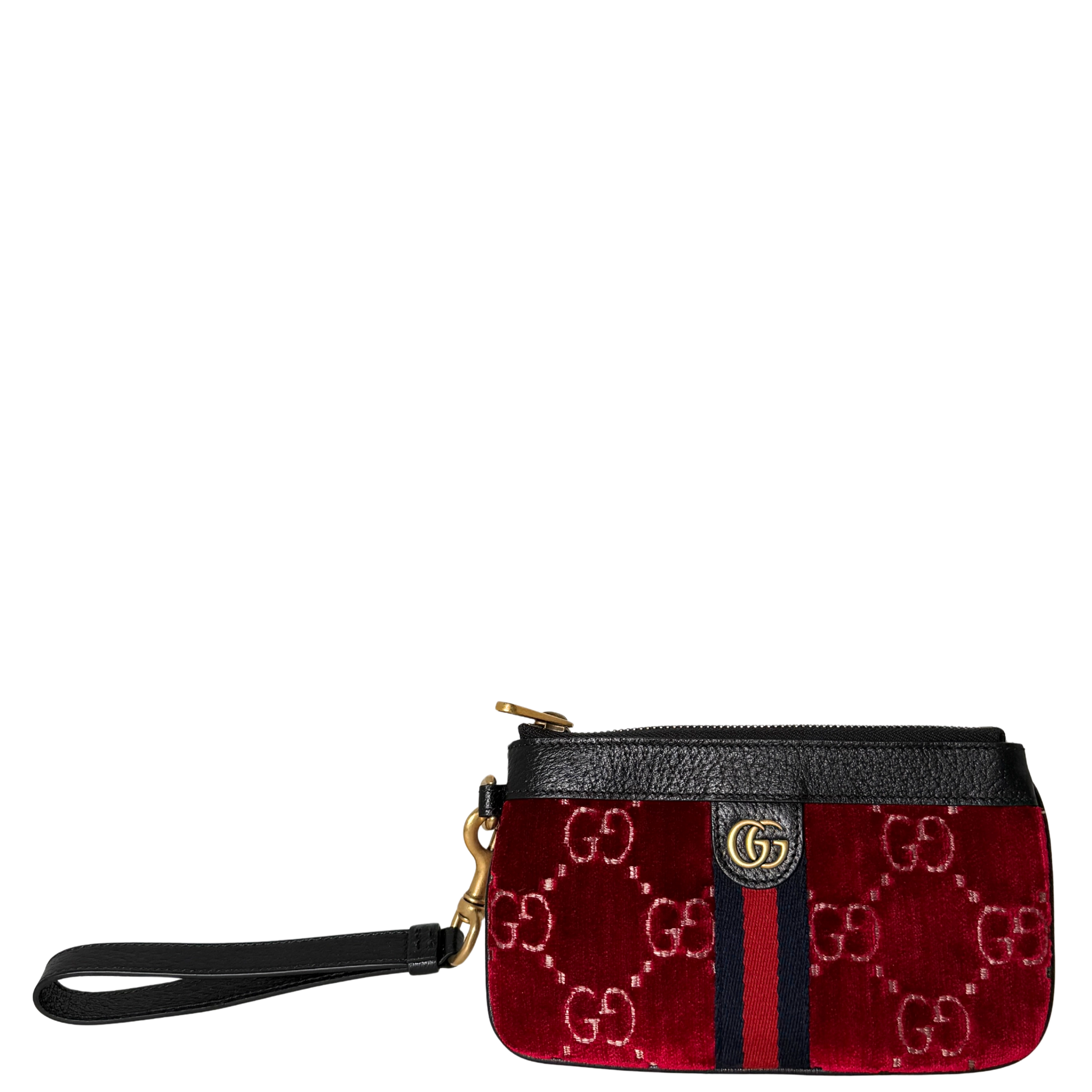 Gucci GG Geldbörse Velvet Rot / neuwertig Gucci