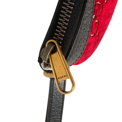 Gucci GG Geldbörse Velvet Rot / neuwertig Gucci