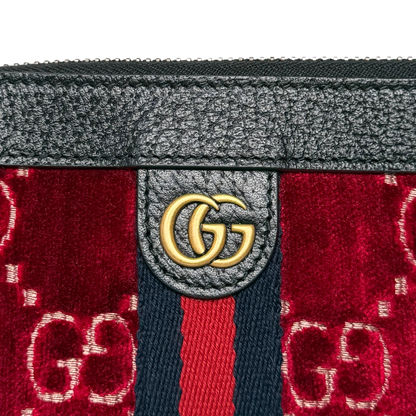 Gucci GG Geldbörse Velvet Rot / neuwertig Gucci