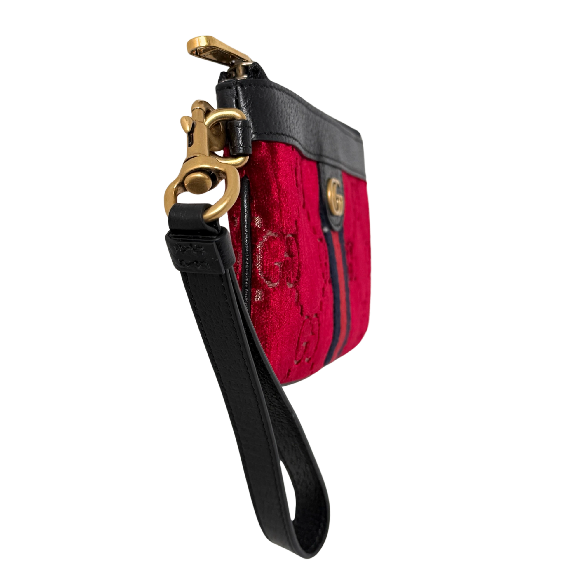 Gucci GG Geldbörse Velvet Rot / neuwertig Gucci