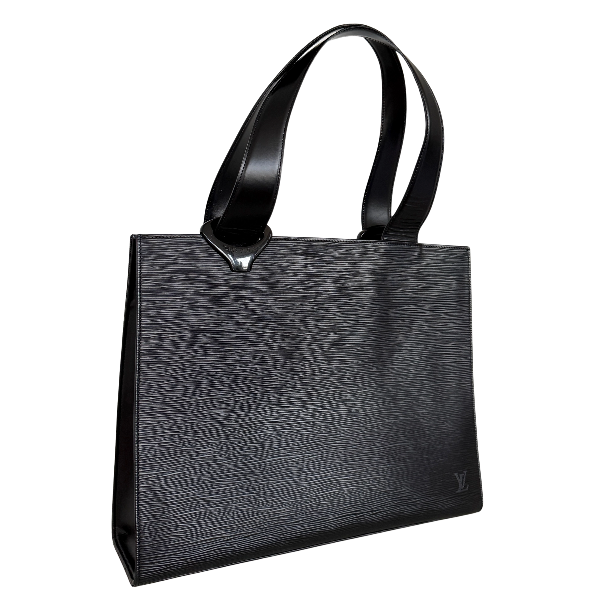Louis Vuitton Gemeaux Tote Bag Epi Leder Schwarz / sehr gut Louis Vuitton