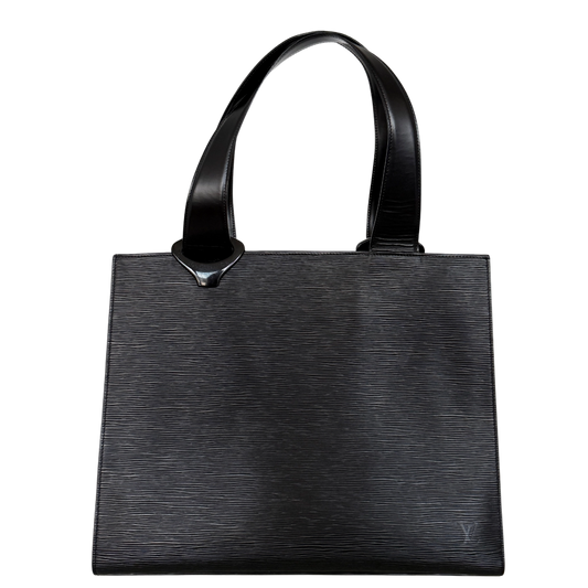 Louis Vuitton Gemeaux Tote Bag Epi Leder Schwarz / sehr gut Louis Vuitton