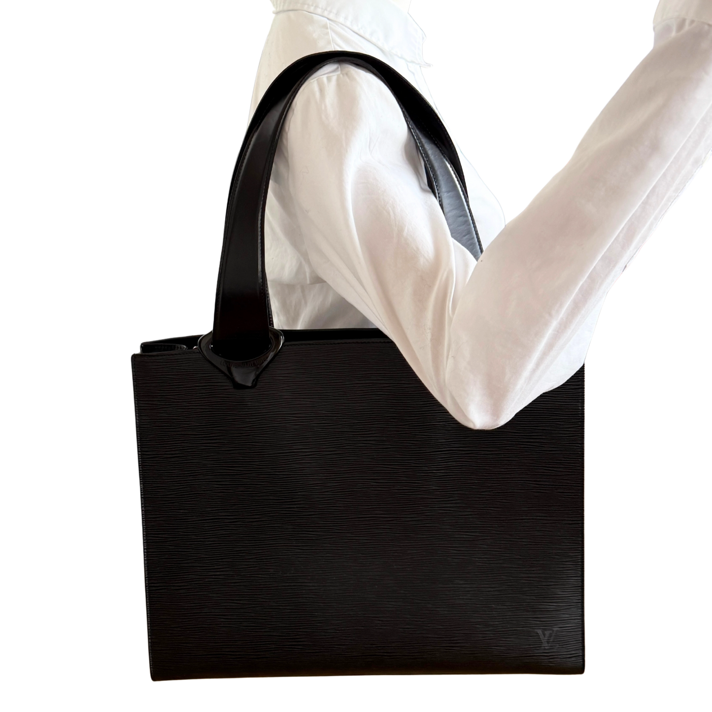 Louis Vuitton Gemeaux Tote Bag Epi Leder Schwarz / sehr gut Louis Vuitton