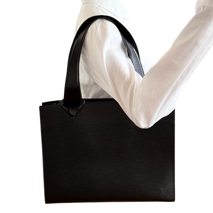 Louis Vuitton Gemeaux Tote Bag Epi Leder Schwarz / sehr gut Louis Vuitton