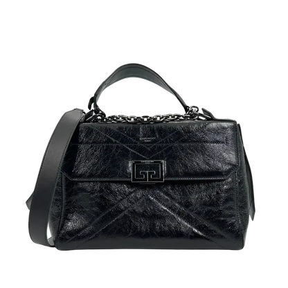 Givenchy ID Flap Stachel Tasche Medium Kalbsleder schwarz / sehr gut Givenchy