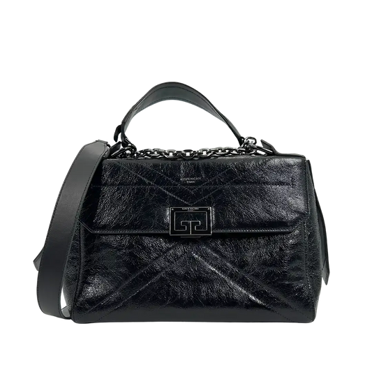 Givenchy ID Flap Stachel Tasche Medium Kalbsleder schwarz / sehr gut Givenchy