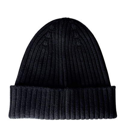 Givenchy Logo-Patch-Strickmütze aus Wolle Schwarz / neuwertig Givenchy