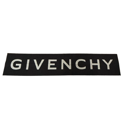 Givenchy Schal aus Wolle Schwarz / neuwertig