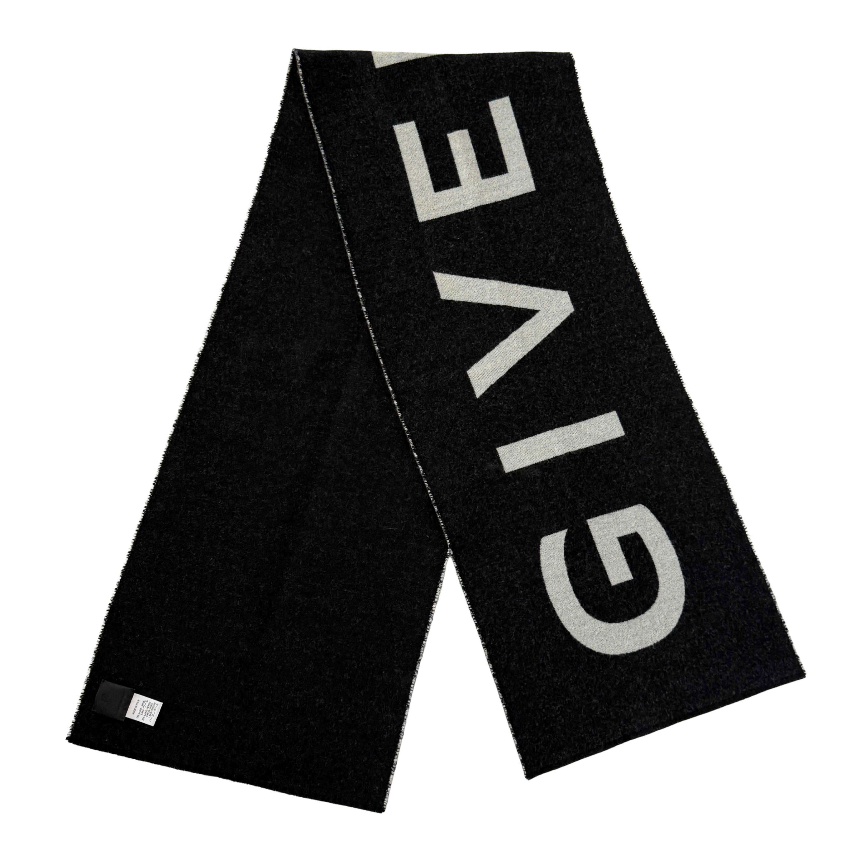 Givenchy Schal aus Wolle Schwarz / neuwertig