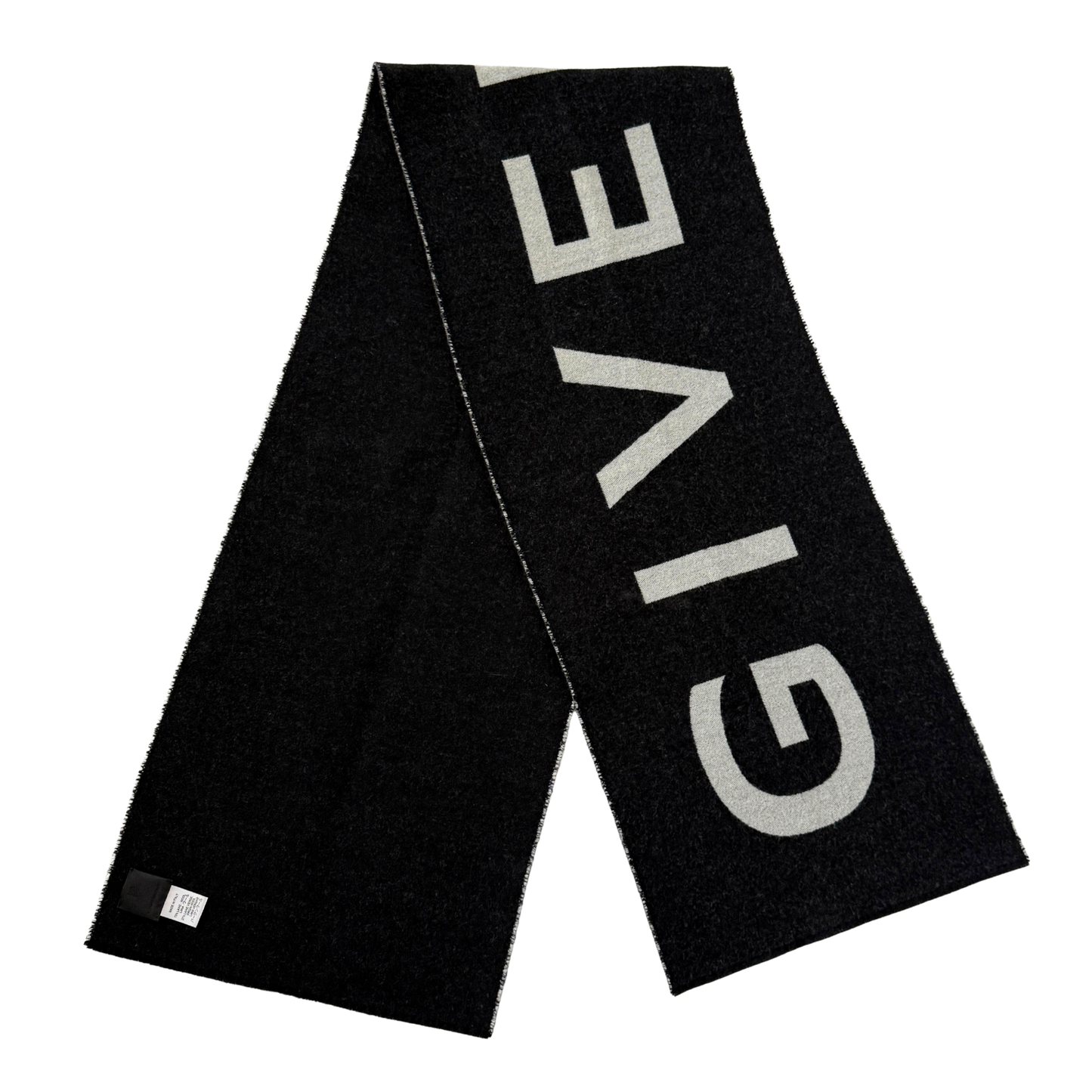 Givenchy Schal aus Wolle Schwarz / neuwertig